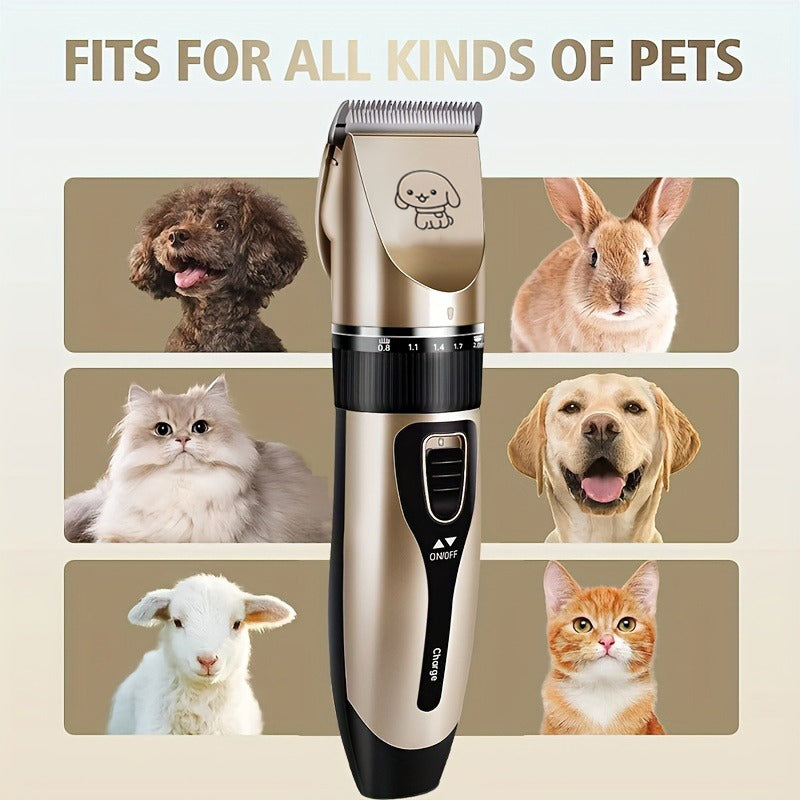 Electric Pet Hair Trimmer Kit, Precision Clippers for Professional Grooming, Perfect for Dogs and Cats at Home