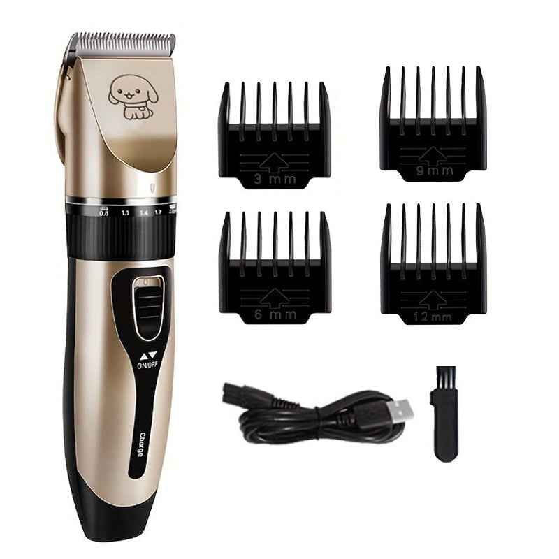 Electric Pet Hair Trimmer Kit, Precision Clippers for Professional Grooming, Perfect for Dogs and Cats at Home