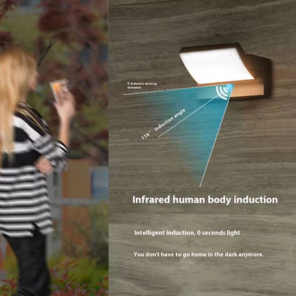 LED Outdoor Wall Light, Waterproof Motion Sensor Wall Lamp for Home Balcony