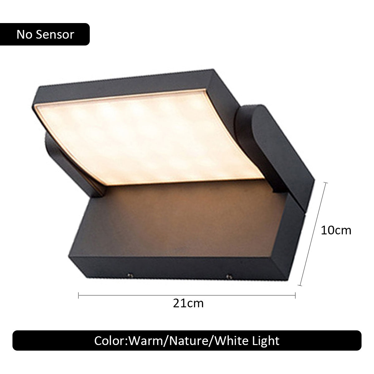 LED Outdoor Wall Light, Waterproof Motion Sensor Wall Lamp for Home Balcony