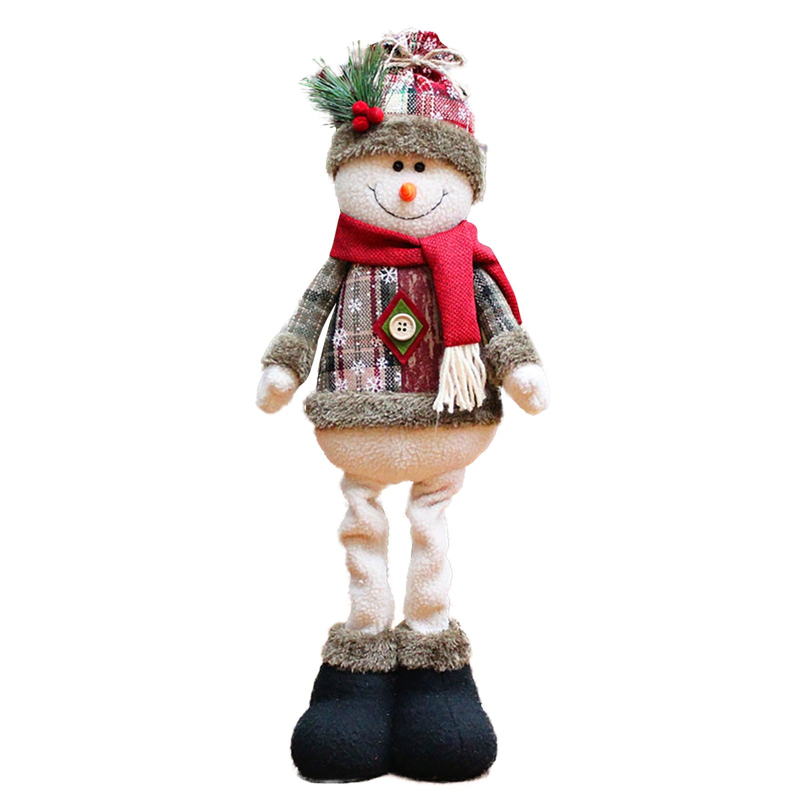 Santa Claus Snowman Elk Doll Plush Ornaments New Big Christmas Tree Decorations Wedding Party Suppl 7