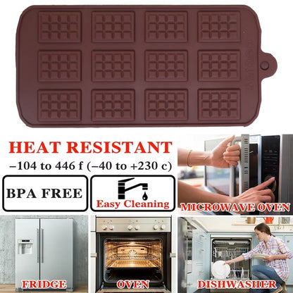 Silicone Fondant Mould for Cake, Chocolate, Candy Bar, Baking Accessories