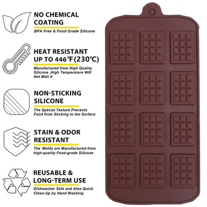 Silicone Fondant Mould for Cake, Chocolate, Candy Bar, Baking Accessories
