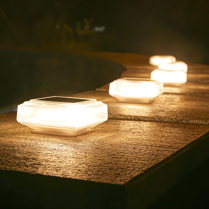 Outdoor Pillar Cap Lights Waterproof LED Solar Post Light For Fence Deck Column Lamp Garden Yard 2