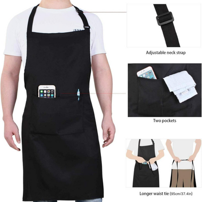 Stylish Kitchen Aprons For Men And Women Chef Work Apron For Grill Beauty Bar Shop Cafes Household  1
