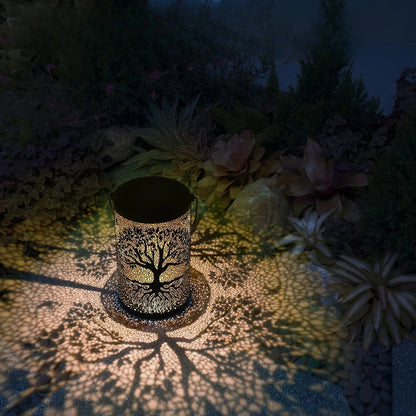 Vintage Metal LED Hanging Solar Lantern Waterproof Big Tree Garden Yard Lights 4