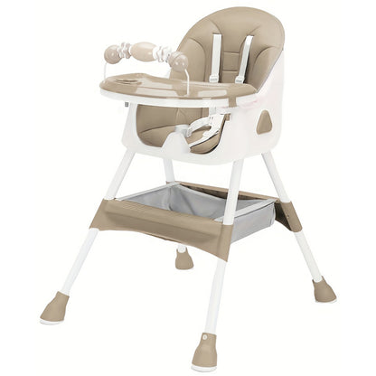 Easy To Clean Foldable Baby High Chair With ToyRack And Large Antislip Pad 3