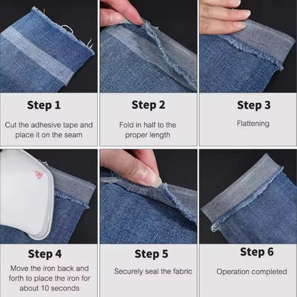 Interlining Fabric For Sewing Non Woven Padded Wadding Tape Hem Clothes Edge Shorten Length Adhesiv 3