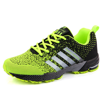 Men And Women Casual Sports Shoes Breathable Summer Running Shoes Flying Mesh Flat Vulcanised Shoes 2