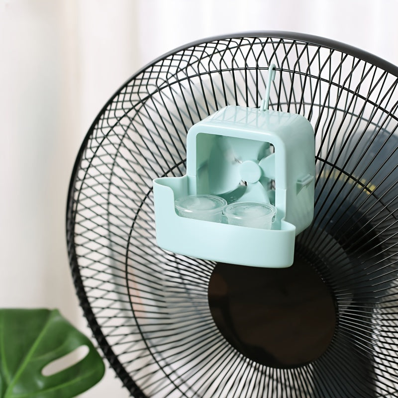 Fast Cooling Storage Box for Electric Fans, Portable Ice Storage with Hanging Hook for Household Use