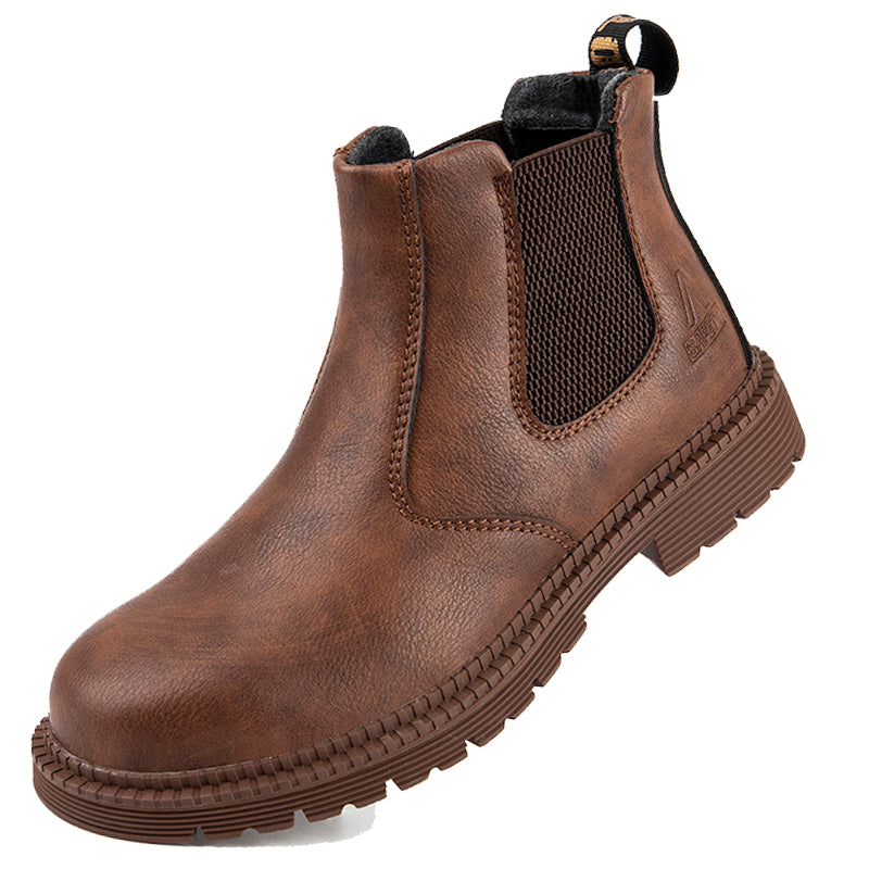 Waterproof Safety Boots For Men Indestructible Steel Toe Work Boots Antismash Stabresistant Safety  9