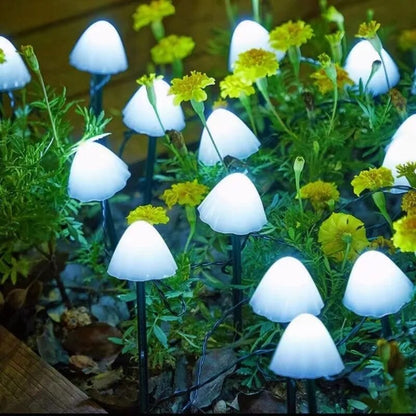 Waterproof LED Solar Mushroom Lights Outdoor Garden Patio Christmas Holiday Decoration For Lawn Dec 6