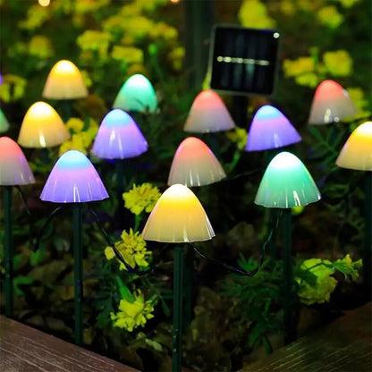 Waterproof LED Solar Mushroom Lights Outdoor Garden Patio Christmas Holiday Decoration For Lawn Dec 5