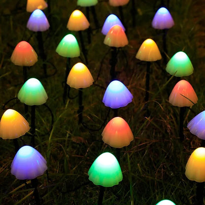 Waterproof LED Solar Mushroom Lights Outdoor Garden Patio Christmas Holiday Decoration For Lawn Dec 8