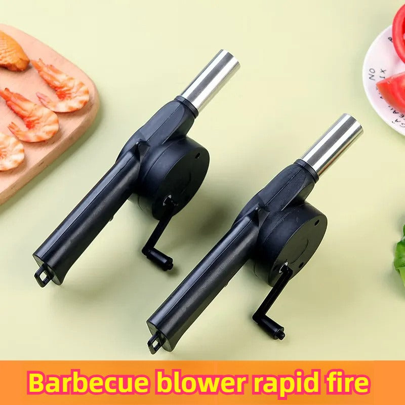 Portable Hand Operated Air Blower For Camping BBQ Grill Mini Fire Starter Tool Outdoor Barbecue Acc 1