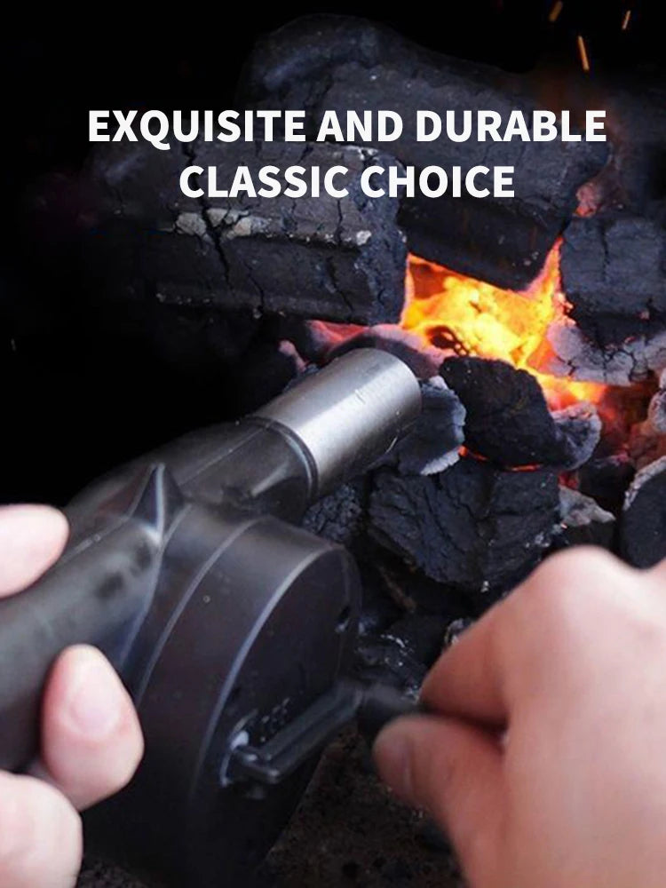 Portable Hand Operated Air Blower For Camping BBQ Grill Mini Fire Starter Tool Outdoor Barbecue Acc 3