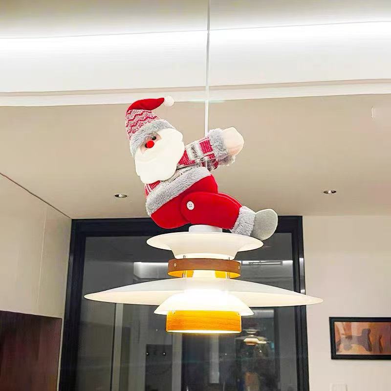 Cute Santa Claus Curtain Buckle Christmas Pendant Chandelier Decoration For Holiday Gift Decoration