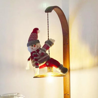 Cute Santa Claus Curtain Buckle Christmas Pendant Chandelier Decoration For Holiday Gift Decoration
