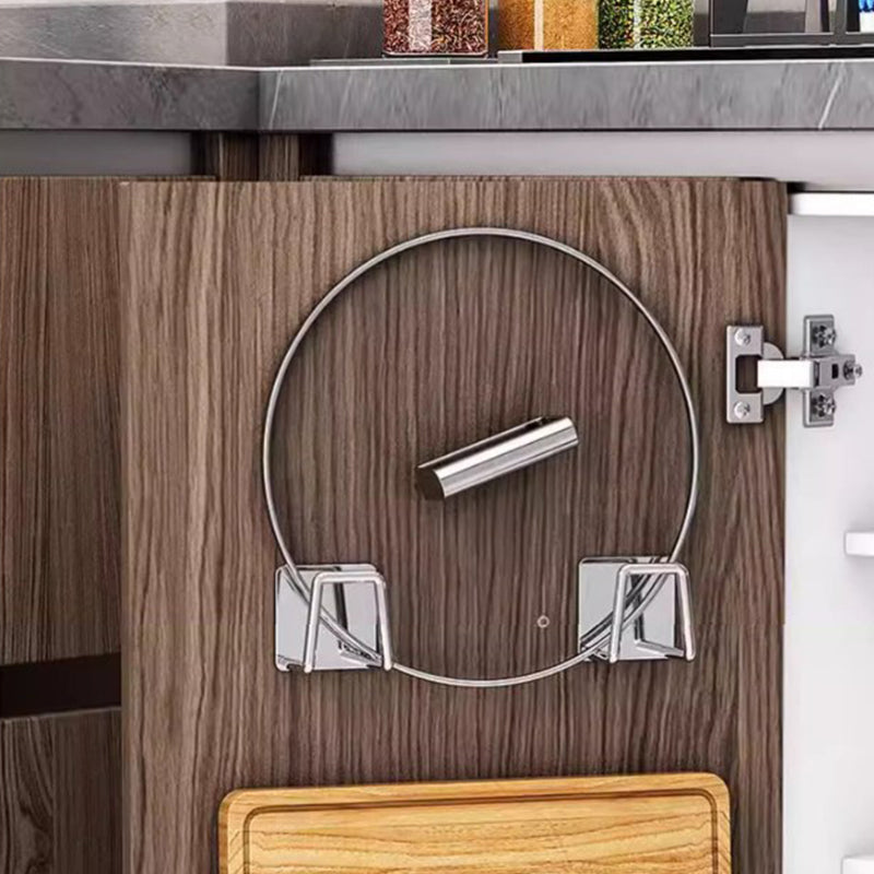 Kitchen Stainless Steel Storage Rack, Wall Mounted Pot Cover Rack, Cabinet Cutting Board Bottom Storage Rack