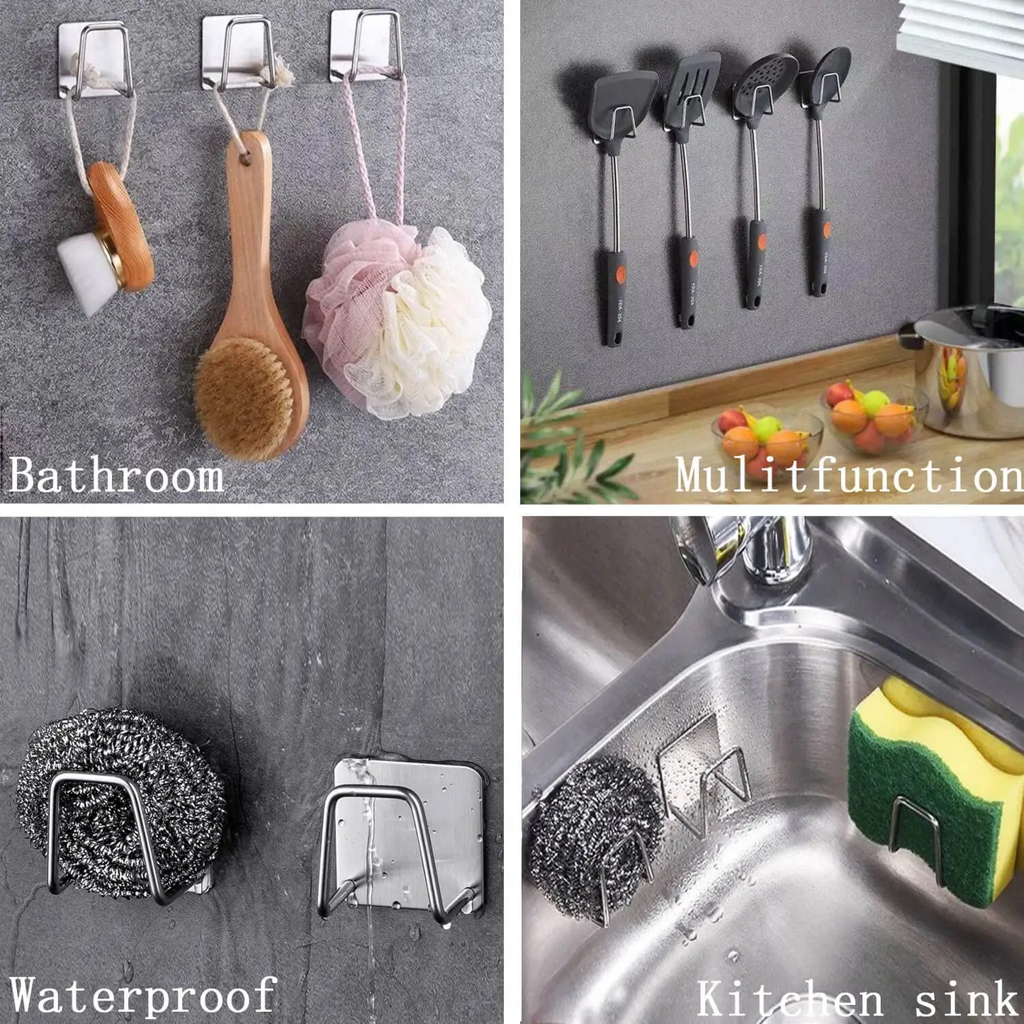 Kitchen Stainless Steel Storage Rack Wall Mounted Pot Cover Rack Cabinet Cutting Board Bottom Stora