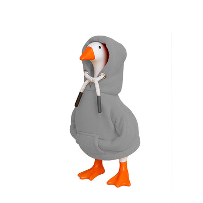 Mini Desktop Home Decor, Cute Hoodie Wearing Duck Figurine Sweatshirt Decor, Creative Gift For Home Decoration