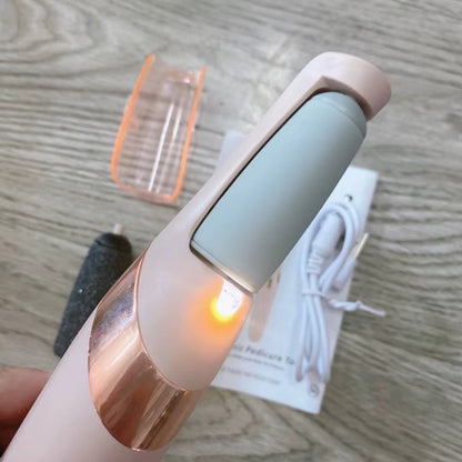 Cordless Electric Foot File Rechargeable Callus Remover For Dry Coarse Skin Men And Women 3