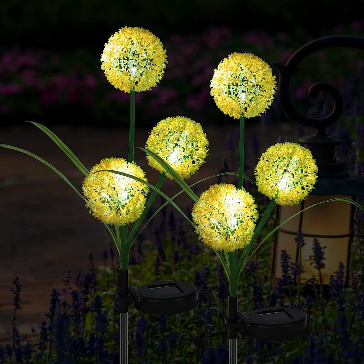 Outdoor Solar LED Dandelion Light Perfect For Courtyard Garden And Landscape Decoration 5