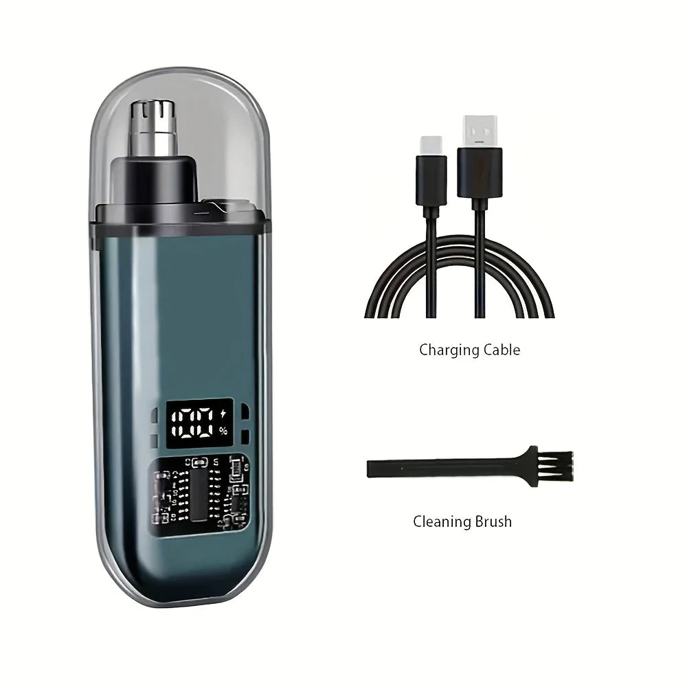 Portable Mini Compact Design With Fast Charge USB Rechargeable Nose  Ear Hair Trimmer For Men 5