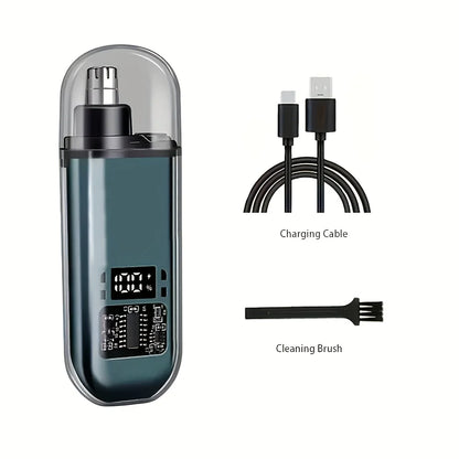 Portable Mini Compact Design With Fast Charge USB Rechargeable Nose  Ear Hair Trimmer For Men 5