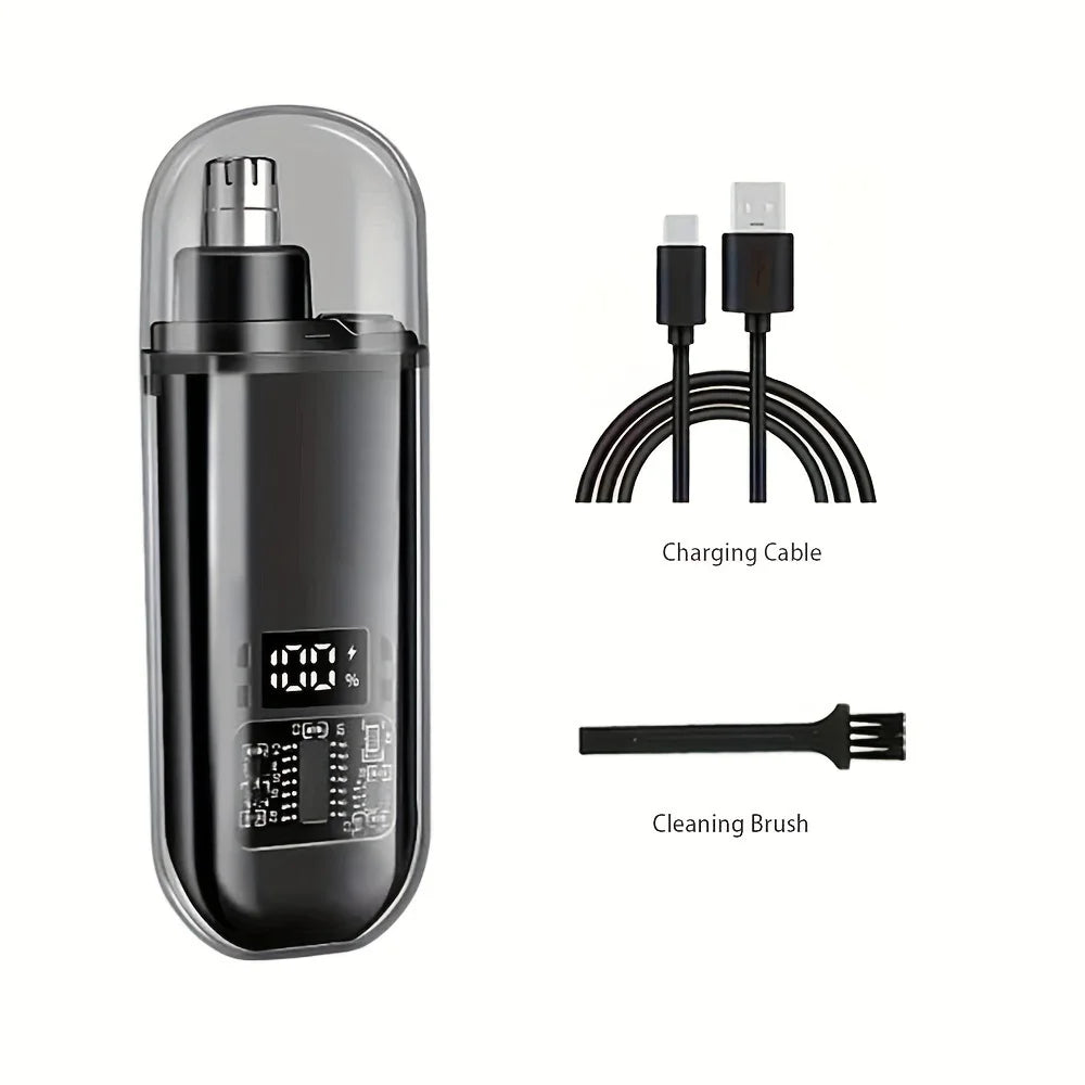 Portable Mini Compact Design With Fast Charge USB Rechargeable Nose  Ear Hair Trimmer For Men 7