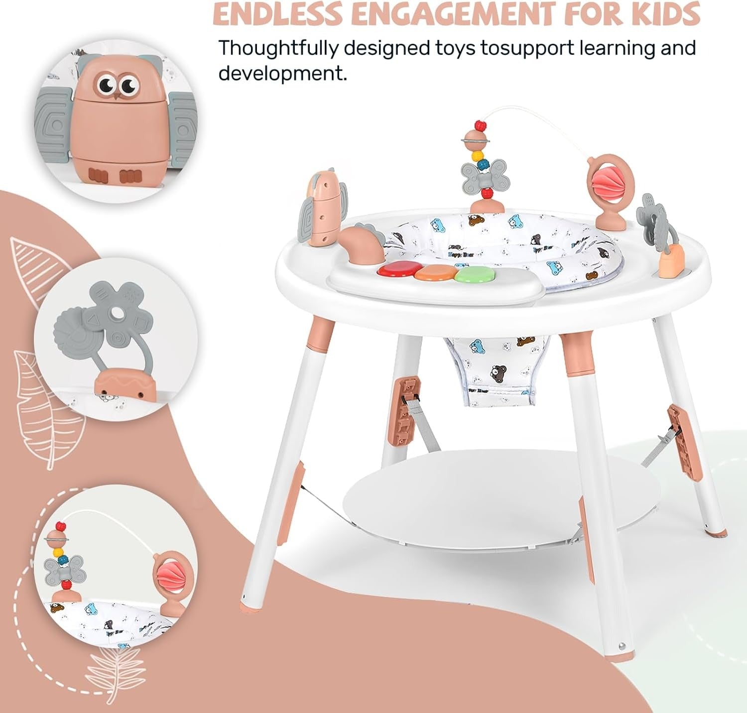 Baby Activity Center Rotating Seat Detachable Toys For Toddler Development And Fun 2