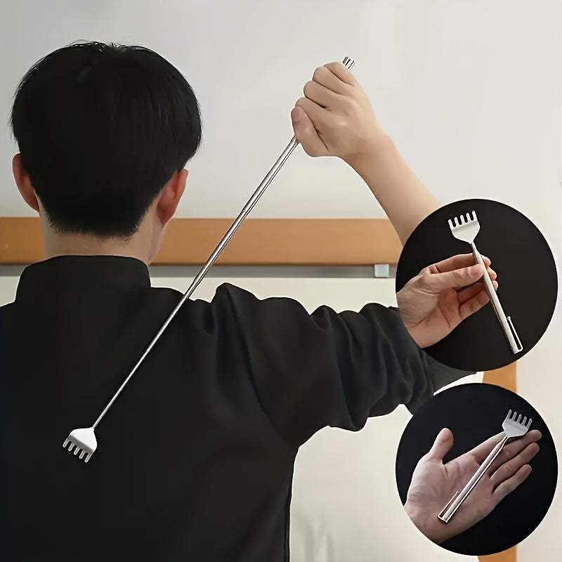 Extendable Back Scratcher For Men Portable Telescopic Metal Back Hand Massager Birthday Christmas G 1