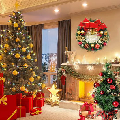 Exquisite Handmade Christmas Wreath HighQuality Door Hanging Simulation Home Decor For Window 4