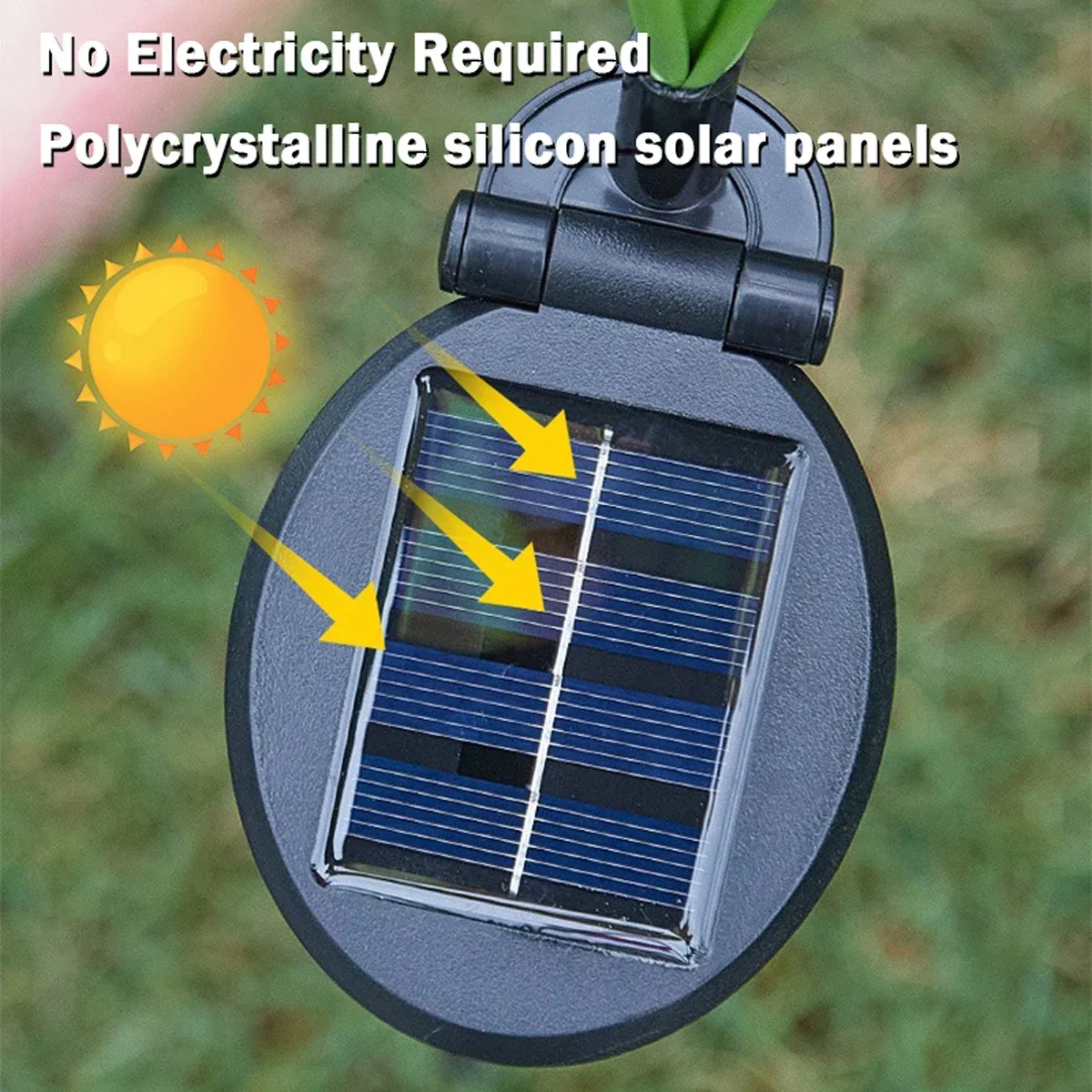 Waterproof Rechargeable SolarPowered Butterfly Fiber Optic Light Outdoor Garden Decor For Lawn Yard 4