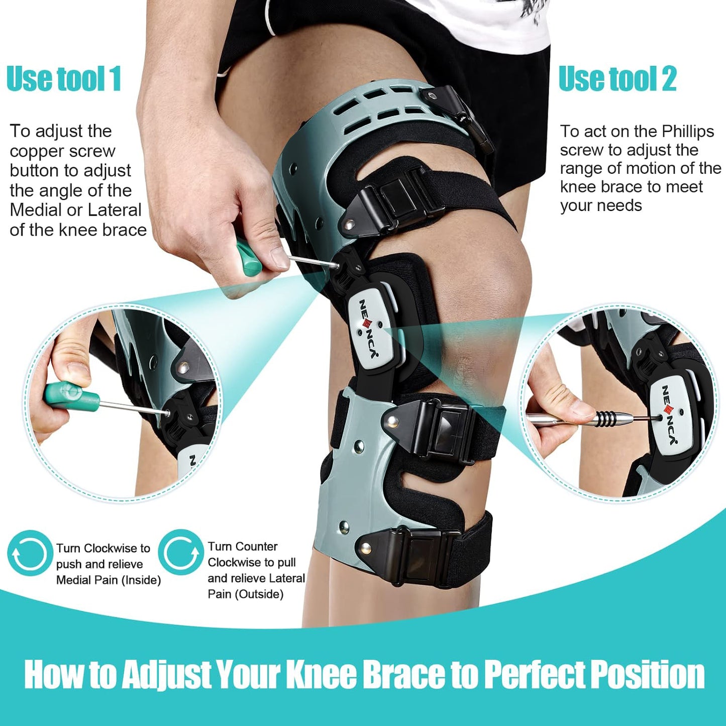 Unloaded Knee Brace Support Cartilage Defect Repair Osteoarthritis  Arthritis Pain Relief 1