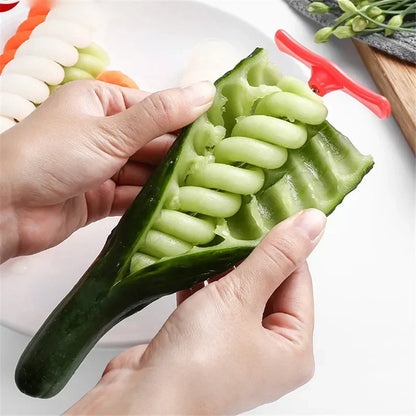 Creative Potato Spiral Cutter, Stainless Steel Vegetable Slicer, Twisted Slice Tool for Kitchen