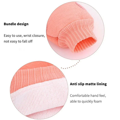 Body Cleaning Scrub Mitt for Dead Skin, SPA Shower Towel, Foam Body Massage
