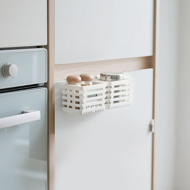 Small Item Storage Case Kitchen Telescopic Sink Drain Hanging Storage Box For Refrigerator Side Doo 2