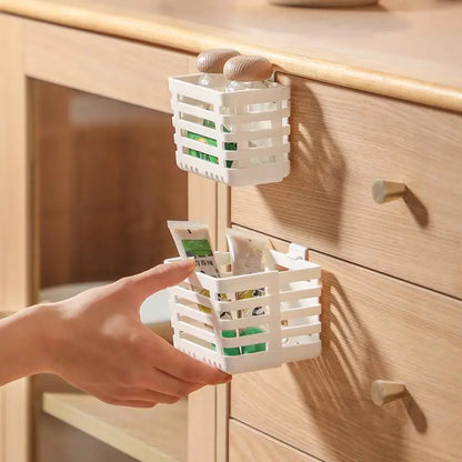 Small Item Storage Case Kitchen Telescopic Sink Drain Hanging Storage Box For Refrigerator Side Doo 3