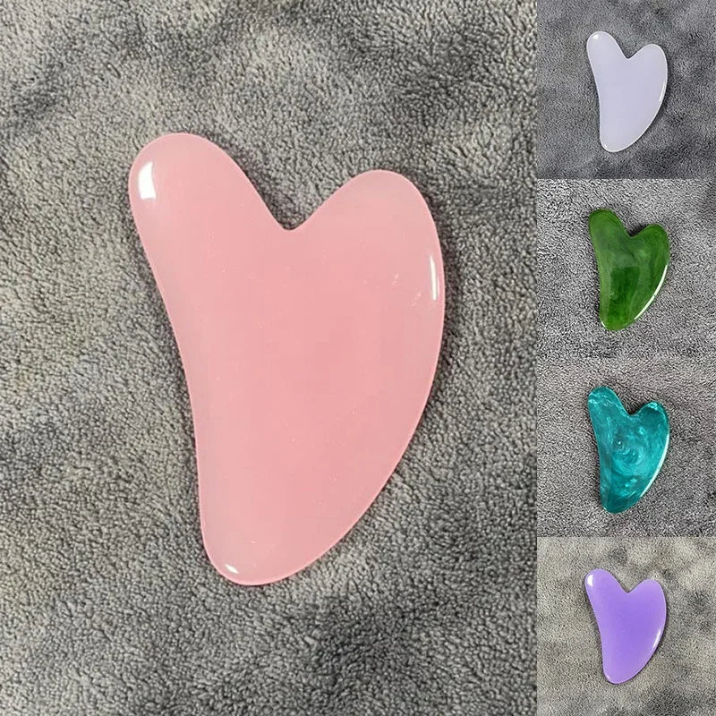 Resin Heart Shaped Scrapping Piece For Massage Back Neck And Waist 1
