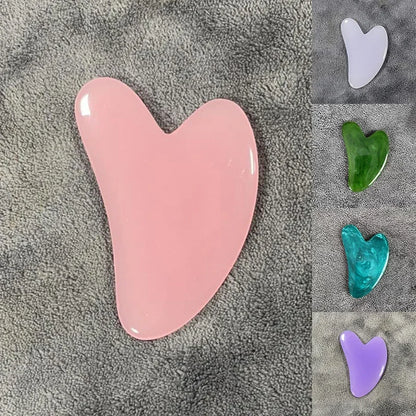 Resin Heart Shaped Scrapping Piece For Massage Back Neck And Waist 1