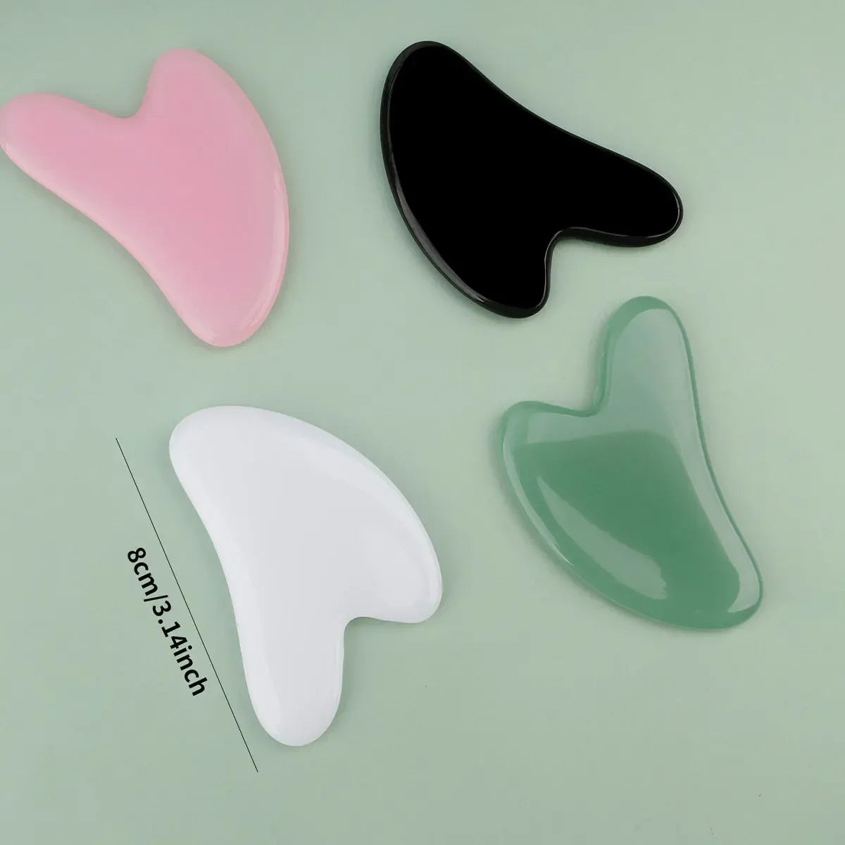Resin Heart Shaped Scrapping Piece For Massage Back Neck And Waist 3