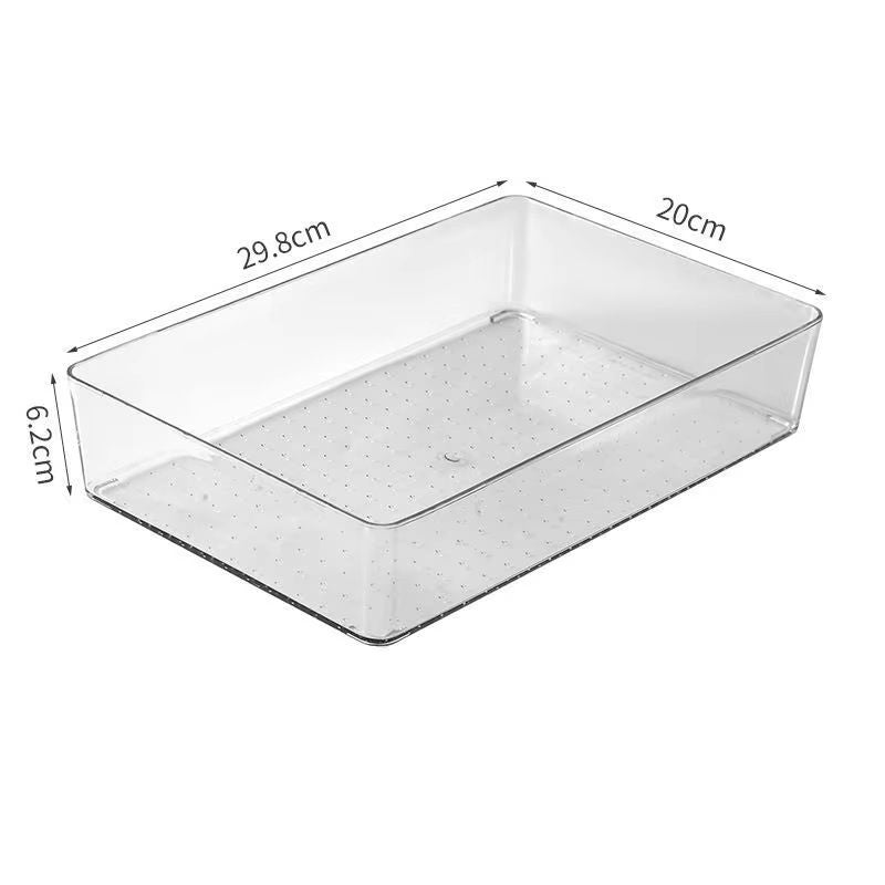 Acrylic Storage Box Desktop Cosmetics Organizer Transparent Plastic Box Household Facial Mask Skin  8