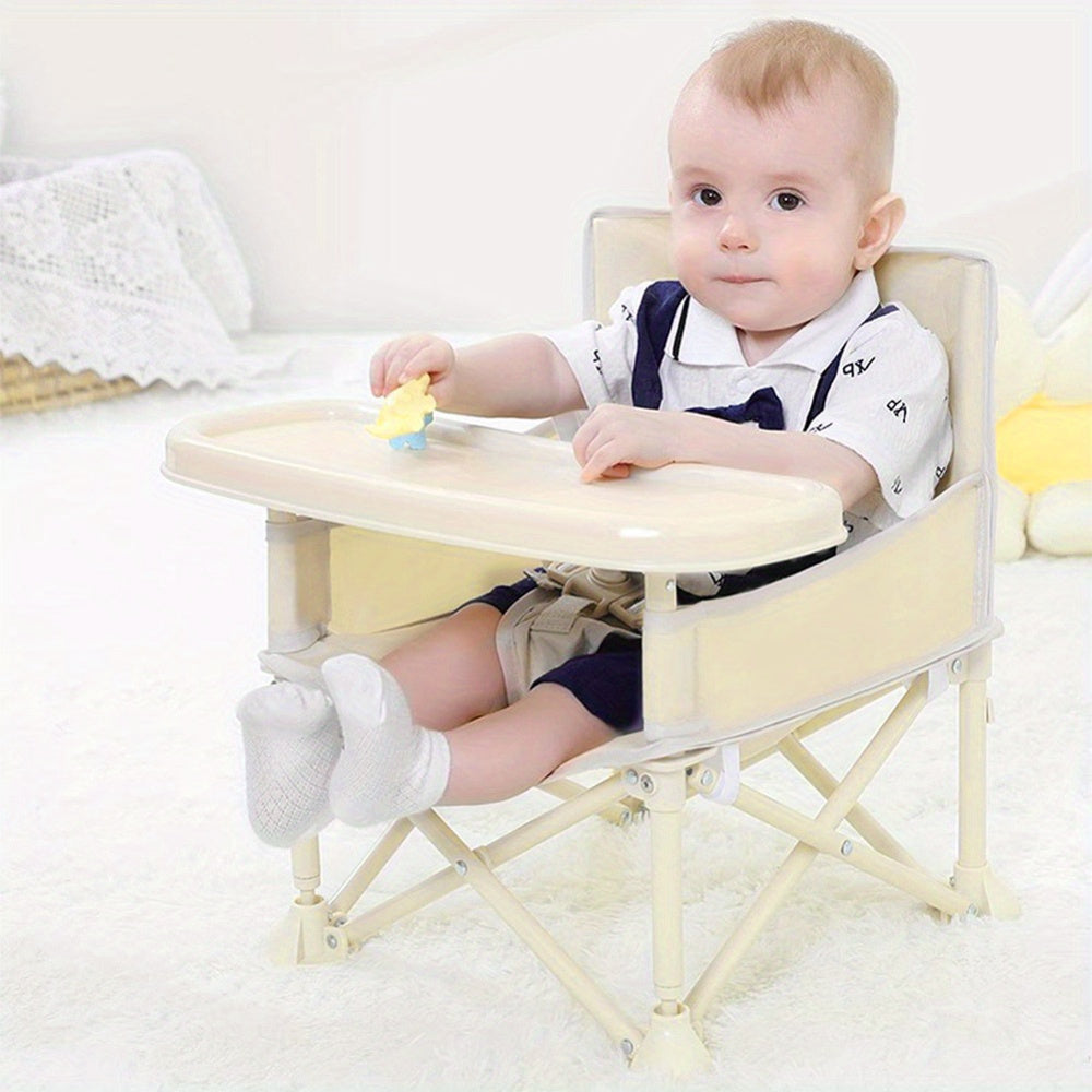 Adjustable High Chair with Detachable Cushion, Stylish and Durable for Comfortable Feeding, Perfect for Growing Baby