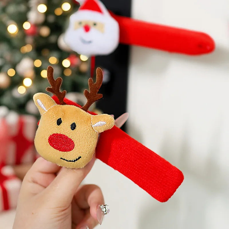 Santa Claus Christmas Door Handle Covers Festive Door Handle Covers Xmas Holiday Decor Christmas De 1