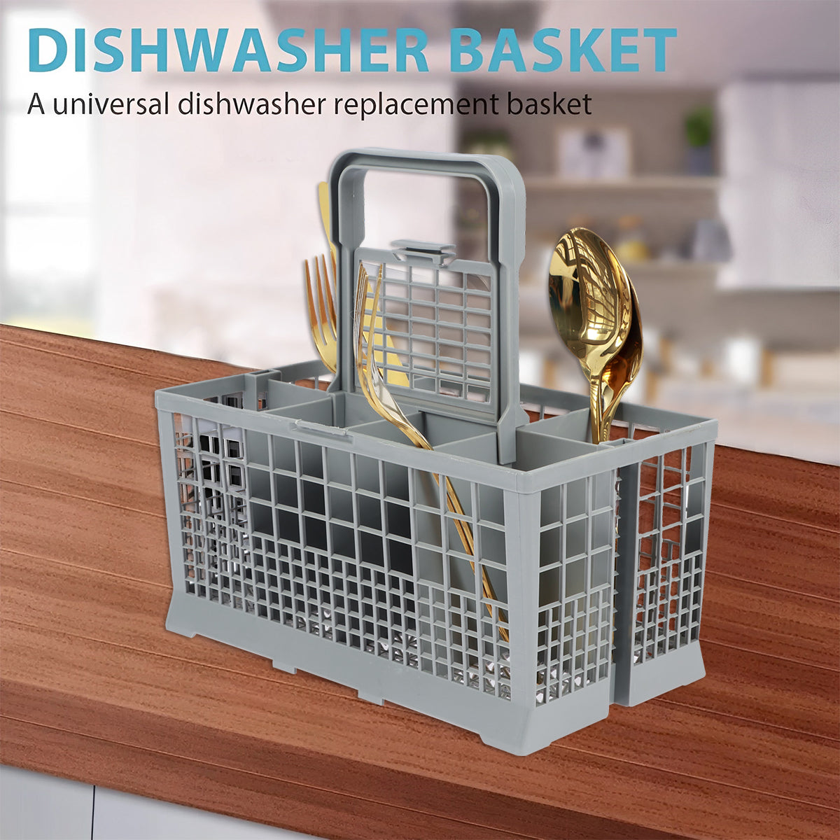 Multifunctional Dishwasher Basket Universal Foldable Cutlery Holder Knife And Fork Storage Accessor
