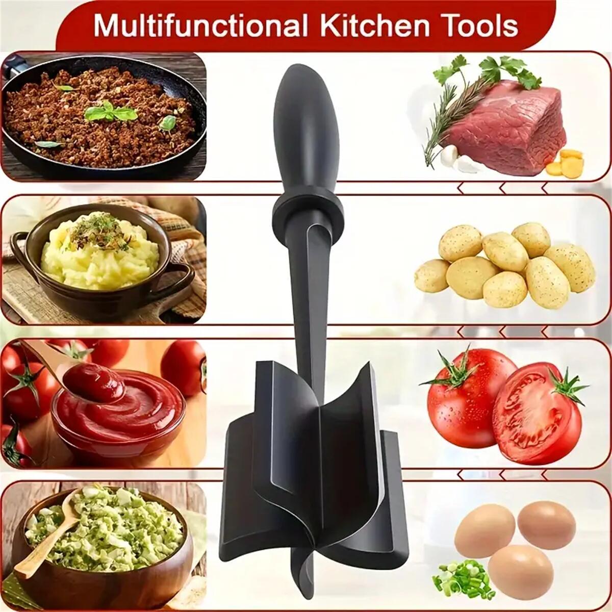 Heat Resistant Meat Chopper Meat Shredder For Perfect Ground Beef And Hamburger 1