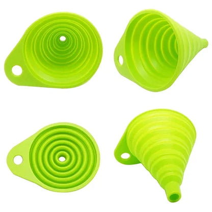 Portable Silicone Collapsible Mini Funnel For Fuel Oil Beer And Kitchen Use 3