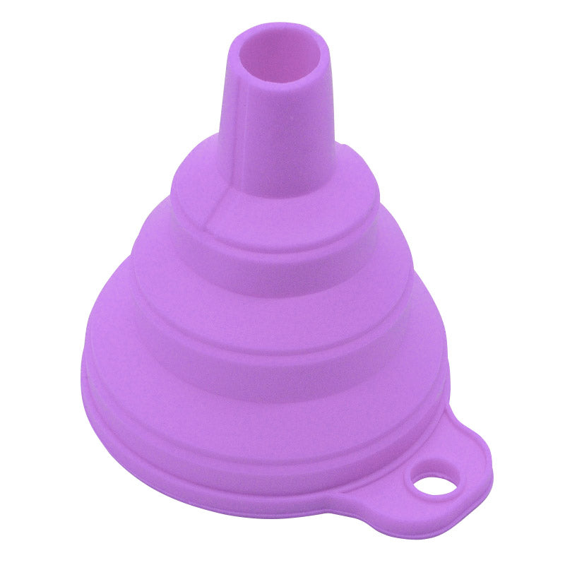 Portable Silicone Collapsible Mini Funnel For Fuel Oil Beer And Kitchen Use 4