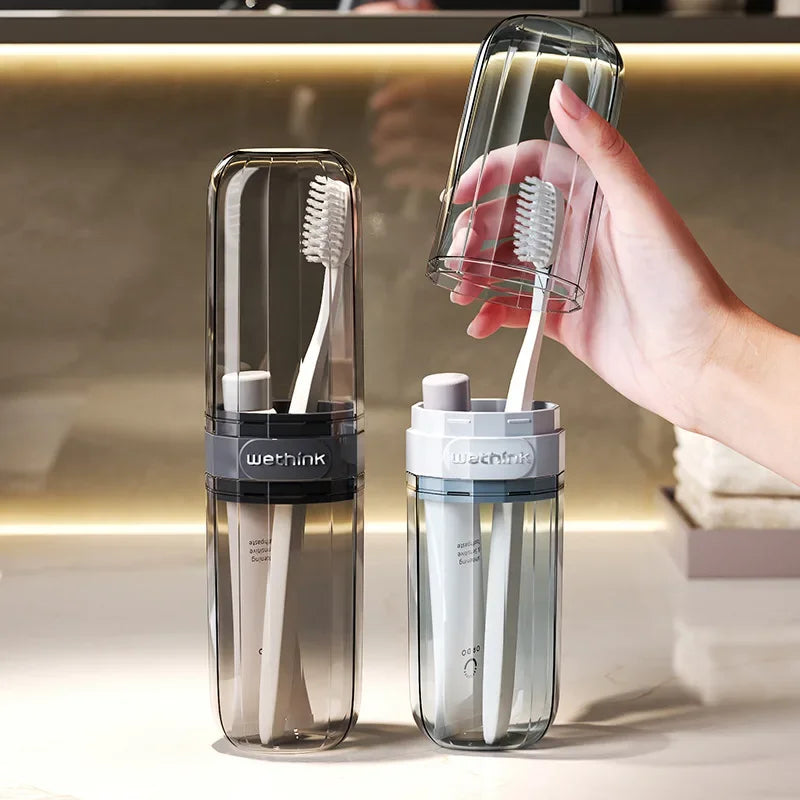Portable Toothbrush Case Transparent Travel Containers For Business Trips Outdoor Travel Essentials 2